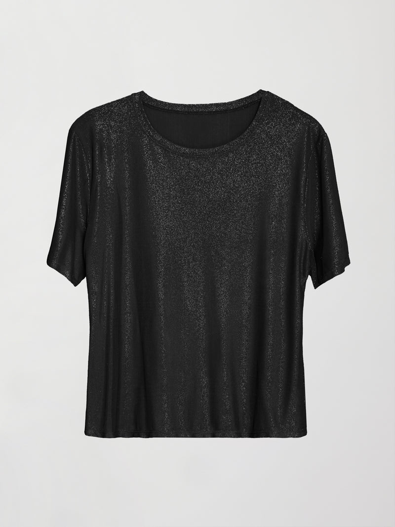 Golden Mesh Tee Shirt - Black