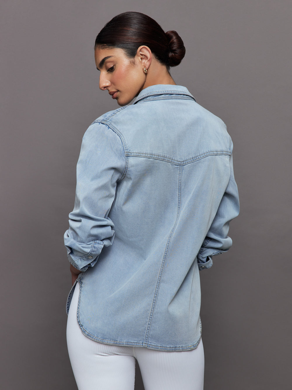 Chambray Denim Shirt - Light Wash