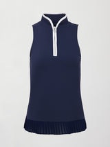 Sleeveless Golf Top - Navy