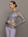 Silver Mesh Long Sleeve Top - Grey Mesh