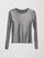 Silver Mesh Long Sleeve Top - Grey Mesh