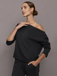 Drapey Knit Sweatshirt in Interlock