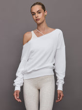 Off Shoulder Sweatshirt in French Terry