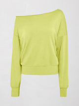 Off Shoulder Sweatshirt in French Terry - Charlock