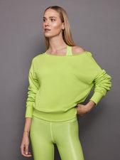 Off Shoulder Sweatshirt in French Terry