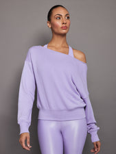 Off Shoulder Sweatshirt in French Terry