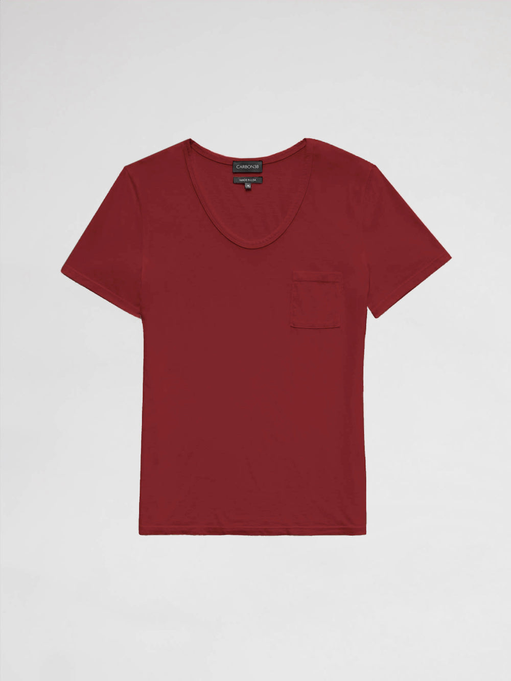 Short Sleeve Pocket Tee - Merlot