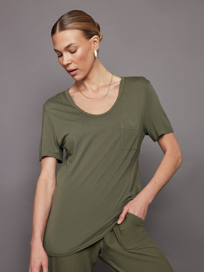 Short Sleeve Pocket Tee - Olive