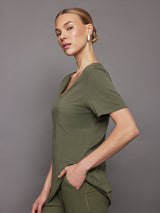 Short Sleeve Pocket Tee - Olive