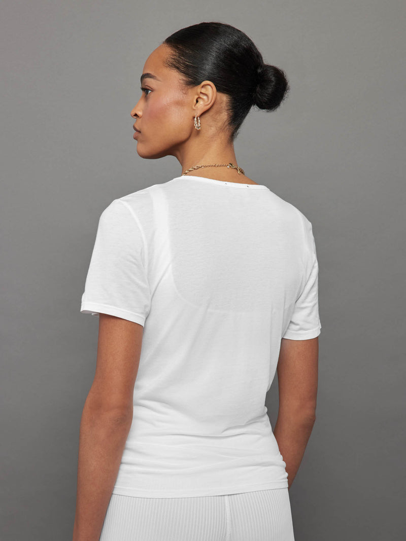 Short Sleeve Pocket Tee - White