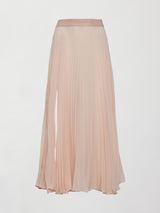 Mesh Pleated Skirt - Rose Cloud