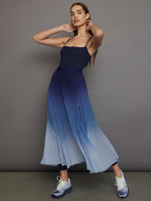 Ombre Pleated Skirt