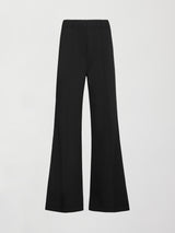 Pintuck Knit Pant in Interlock - Black