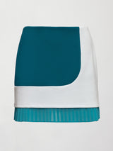 Mod Tennis Skirt in Scuba - Deep Lagoon