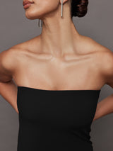 Strapless Dress in Melt - Black