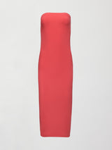 Strapless Dress in Melt - Tomato