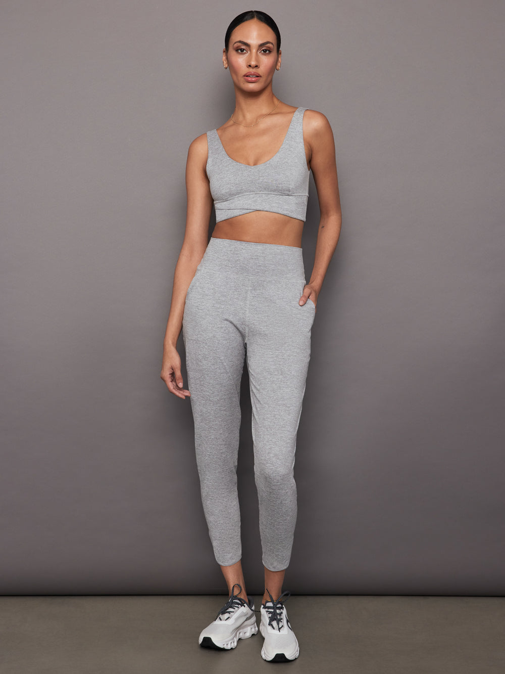 Jogger in Heather Melt - Silver Heather