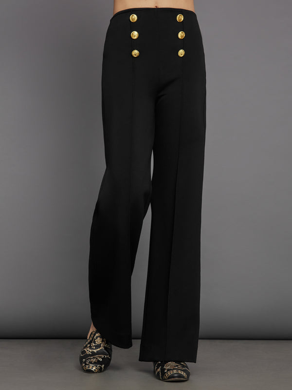 Pull On Sailor Pant - Black