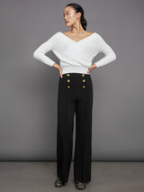 Pull On Sailor Pant - Black