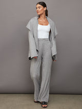 Split Bootcut Sweatpant - Heather Grey