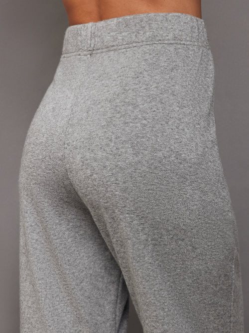 Split Bootcut Sweatpant - Heather Grey