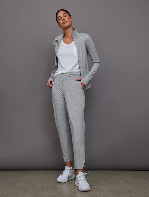 Wrap Jogger in Melt - Silver Heather