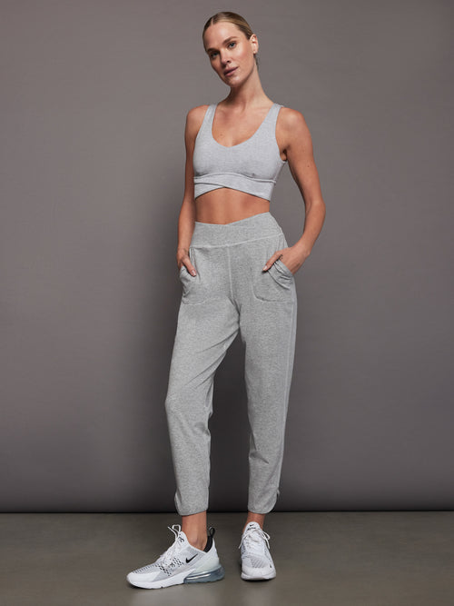 Wrap Jogger in Melt - Silver Heather