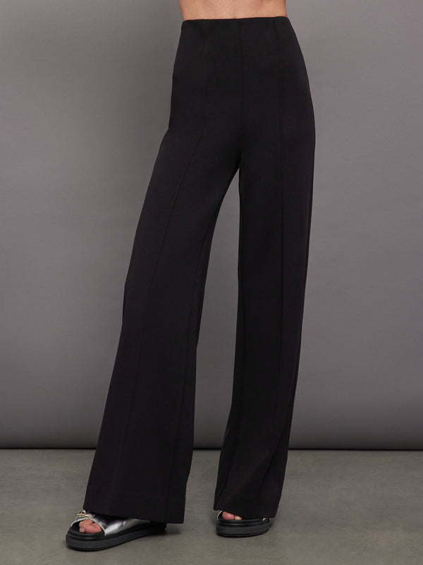 High Waisted Scuba Pant - Black