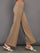 High Waisted Scuba Pant - Beige