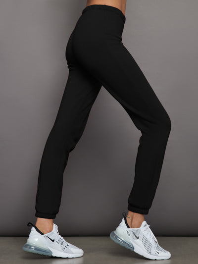 Slim Leg Sweatpant - Black