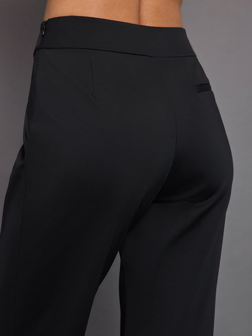 Lightweight Laser Cut Travel Pant - Black