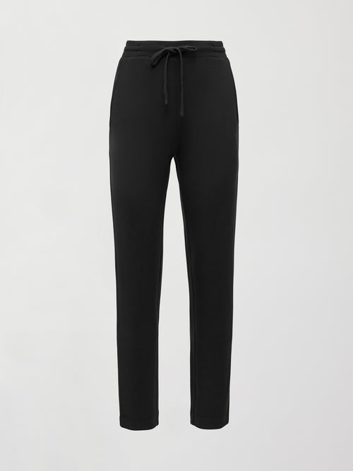 Tapered Leg Jogger in Interlock - Black