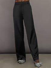 Satin Straight Leg Pant