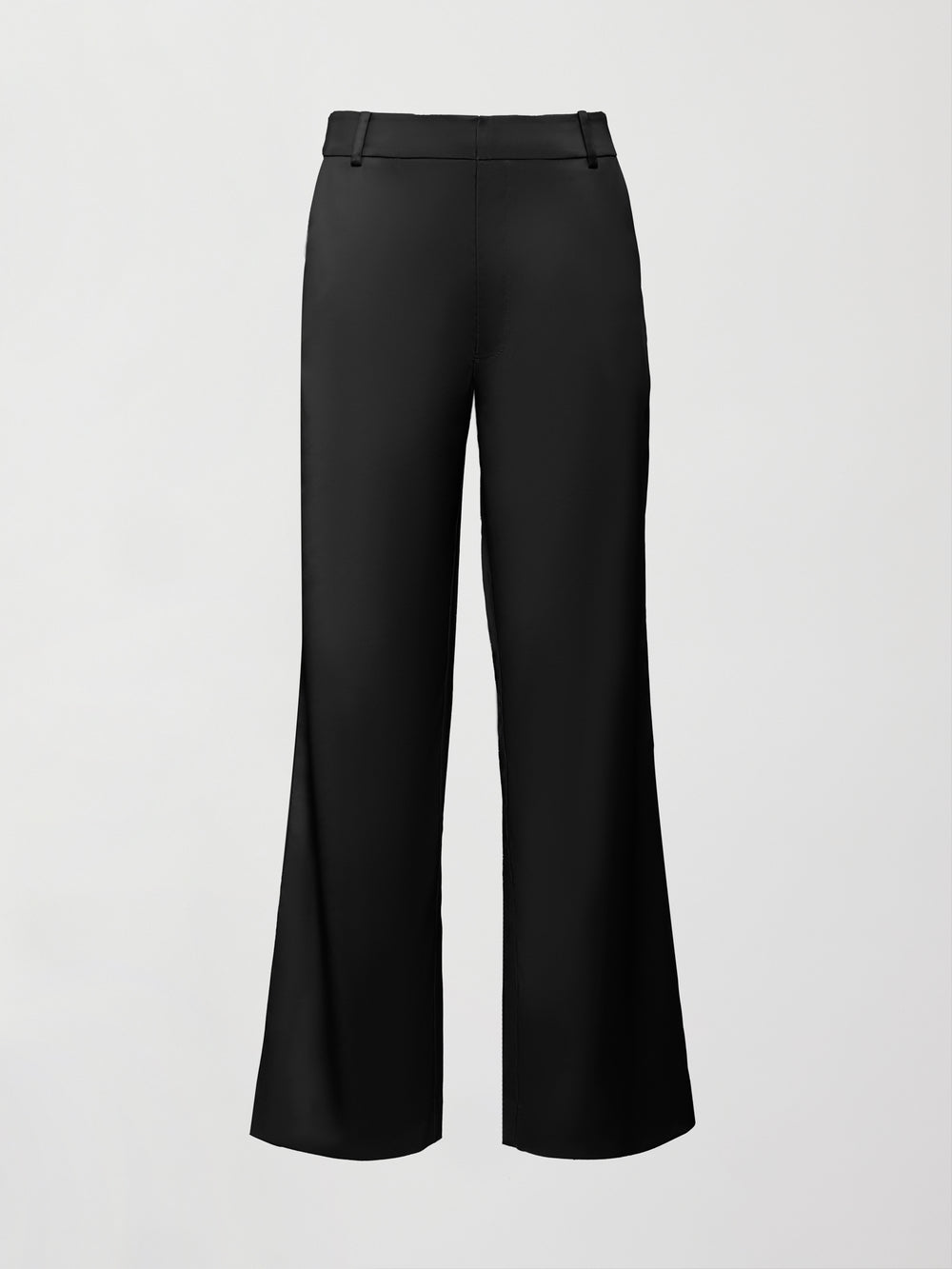 Satin Straight Leg Pant - Black