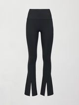 Split Front Legging in Melt - Black