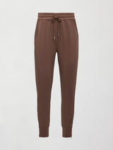 Sueded Fleece Logo Sweatpant - Toffee