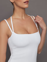 Strappy Dress in Melt - White