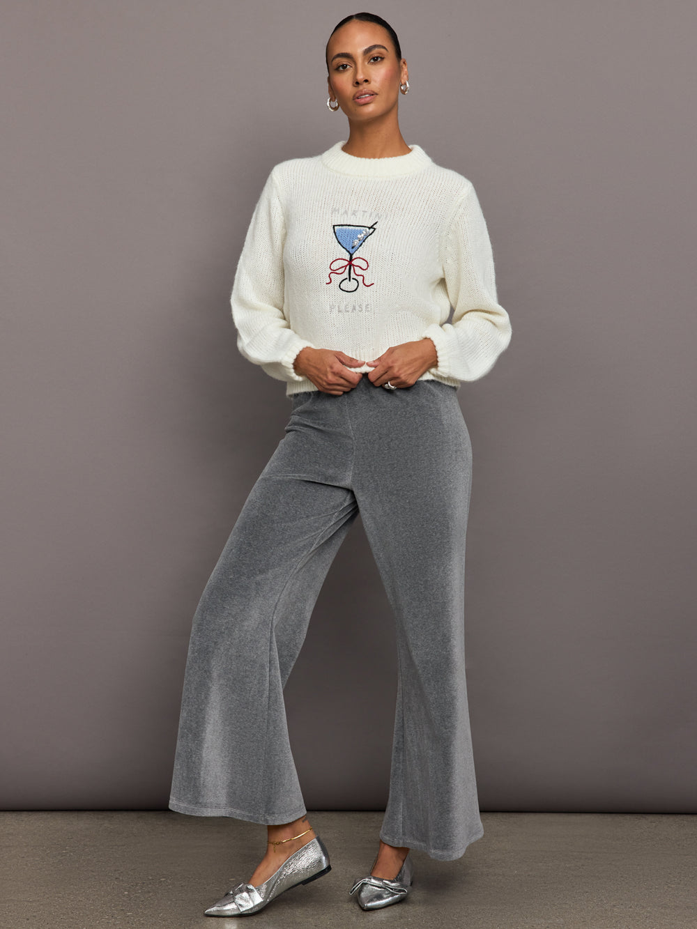 Olivia Martini Crewneck Sweater - Off White