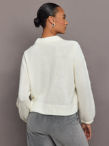 Olivia Martini Crewneck Sweater - Off White