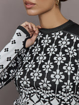 Myoko Jacquard Base Layer - Onyx