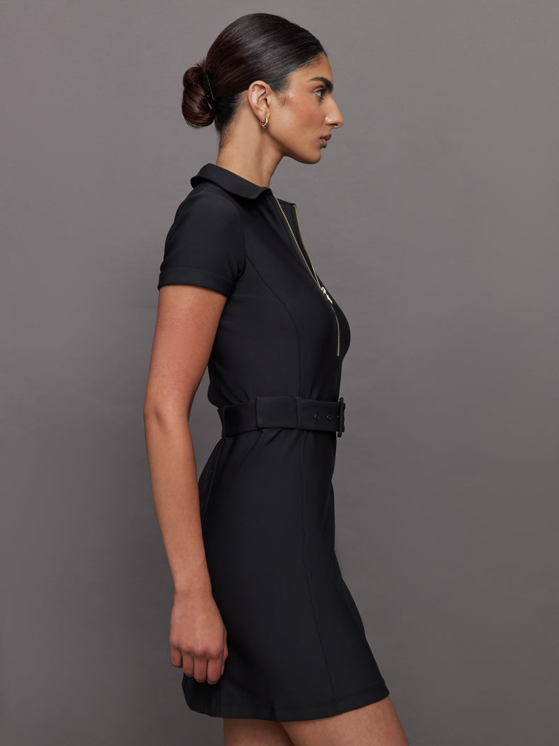 Everyday Belted Dress - Black