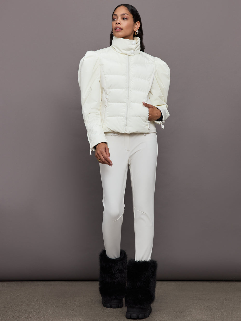 Delphine Ski Jacket - Cream