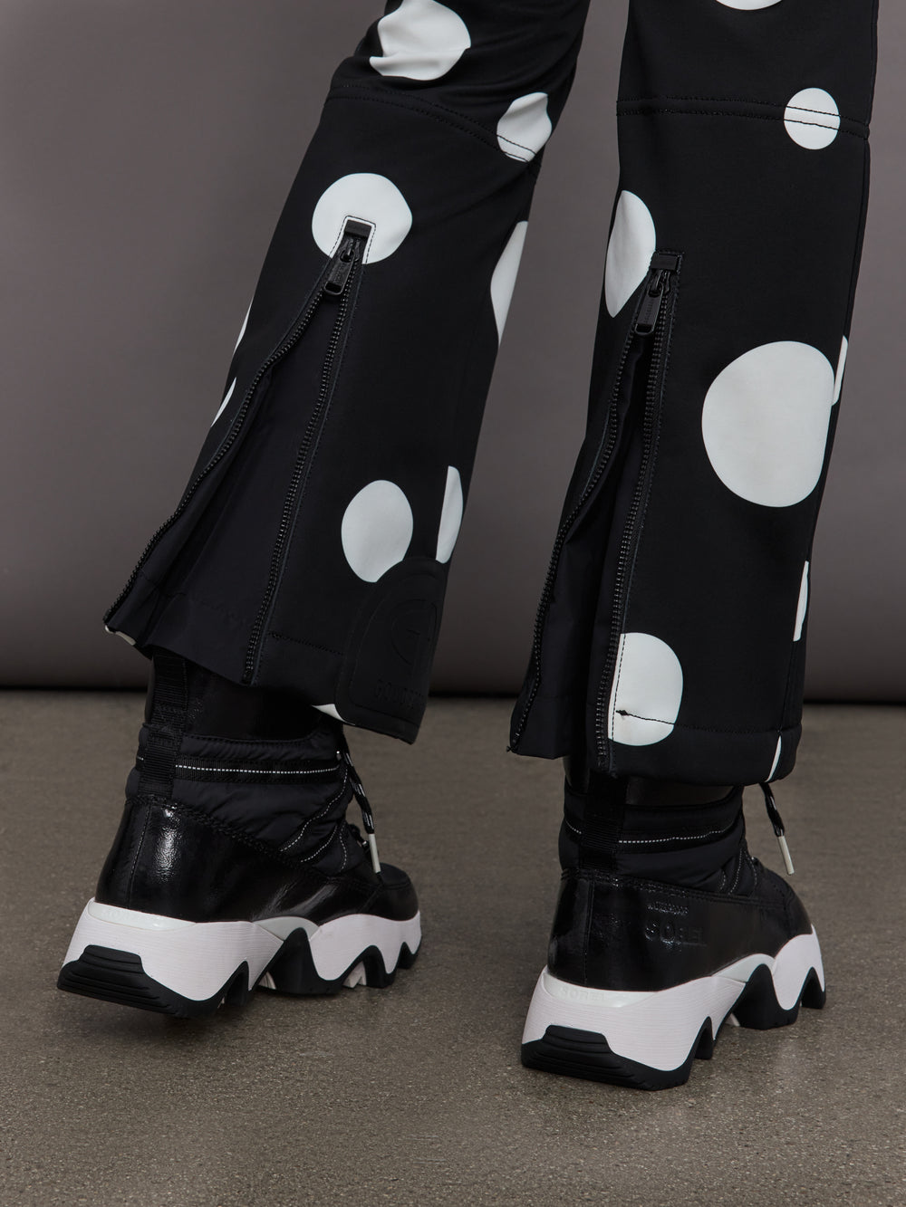 Ballon Ski Pants - Dot Black