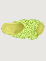 Woven Slide - Lime