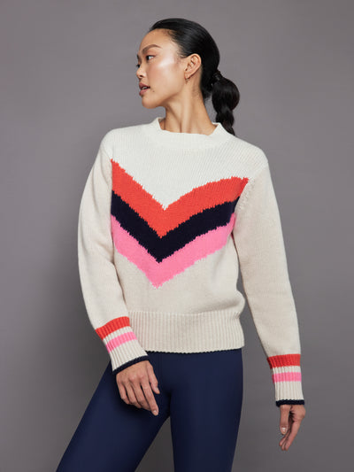 Cabin Sweater Chevron - Milky Way