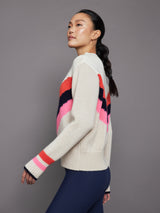 Cabin Sweater Chevron - Milky Way