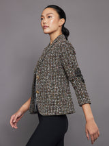 Happy Hour Blazer Boucle - Glitter Black