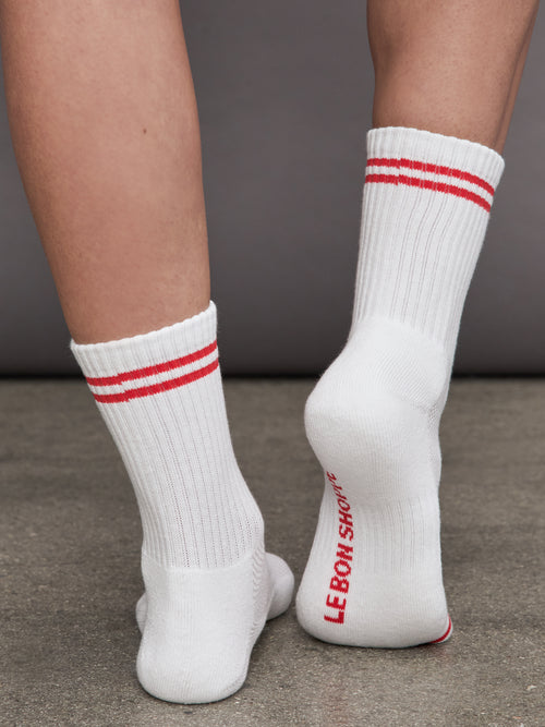 Boyfriend Socks - Clean White