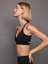 Luna Wrap Bra - Black