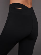 Luna Wrap Flare Legging - Black